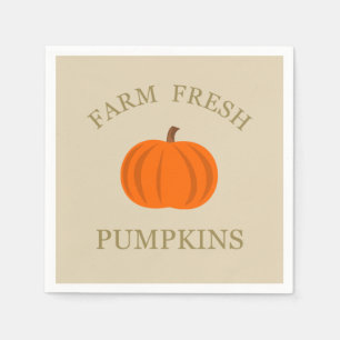 Serviette En Papier Citrouilles frais de ferme automne
