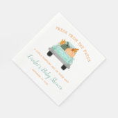 Serviette En Papier Citrouilles jumeaux dans le Baby shower d'automne  (Coin)
