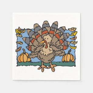 Serviette En Papier Citrouilles turcs