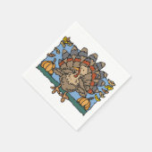 Serviette En Papier Citrouilles turcs (Coin)