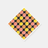 Serviette En Papier Citrus Candy Lemon Fruit Motif (Coin)