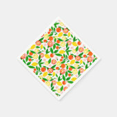 Serviette En Papier Citrus Célébration Citrons Oranges Baby shower (Coin)