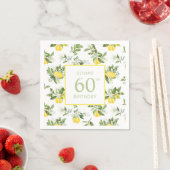 Serviette En Papier Citrus citron 60e anniversaire (En situation)