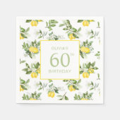 Serviette En Papier Citrus citron 60e anniversaire (Devant)