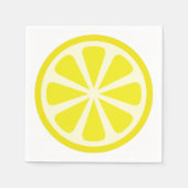Serviette En Papier Citrus citron découpe 1ère fête d'anniversaire (Devant)