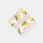 Serviette En Papier Citrus Citrus rose Anniversaire (Coin)