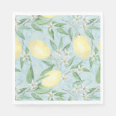 Serviette En Papier Citrus jaune citron frais (Devant)