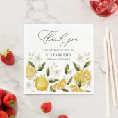 Serviette En Papier Citrus Jolie Fête des mariées citron (En situation)