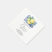 Serviette En Papier Citrus Lemon - Elle a trouvé son pressoir principa (Coin)