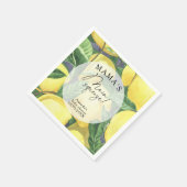 Serviette En Papier Citrus Lemon - Le baby shower principal de Mama (Coin)