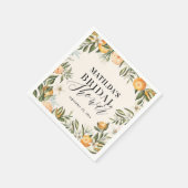 Serviette En Papier Citrus, oranger + fleur napki fête de la douche nu (Coin)