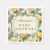 Serviette En Papier Citrus Orchard Baby Shower (Devant)