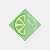 Serviette En Papier Citrus Slice Anniversaire de l'enfant Été (Coin)