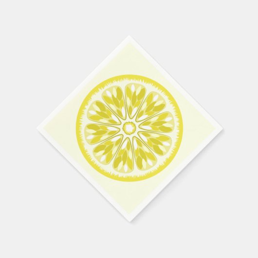 Serviette En Papier Citrus Slices Citron jaune (Coin)