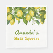 Serviette En Papier Citrus Squeeze principal Sweetie Baby shower citro (Devant)