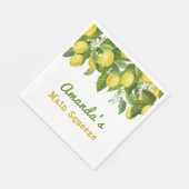 Serviette En Papier Citrus Squeeze principal Sweetie Baby shower citro (Coin)