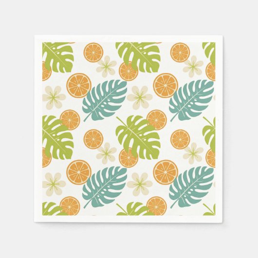 Serviette En Papier Citrus Tropical (Devant)