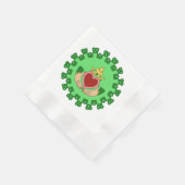 Serviette En Papier Claddagh et Green Knotwork (Coin)