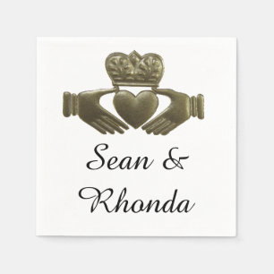 Serviette En Papier Claddagh irlandais