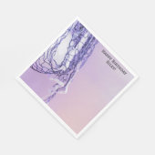 Serviette En Papier Clair violet Anniversaire Net & Volleyball (Coin)