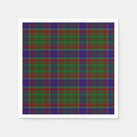 Serviette En Papier Clan Adams Tartan (Devant)