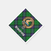 Serviette En Papier Clan Armstrong Crest sur Tartan (Coin)