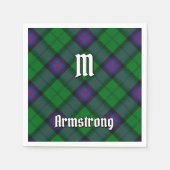 Serviette En Papier Clan Armstrong Tartan Napkins (Devant)