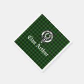Serviette En Papier Clan Arthur / MacArthur Crest & Tartan (Coin)