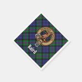 Serviette En Papier Clan Baird Crest sur Tartan (Coin)