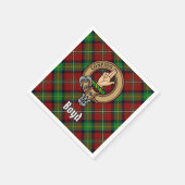 Serviette En Papier Clan Boyd Crest sur Tartan (Coin)