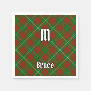 Serviette En Papier Clan Bruce Hunting Tartan