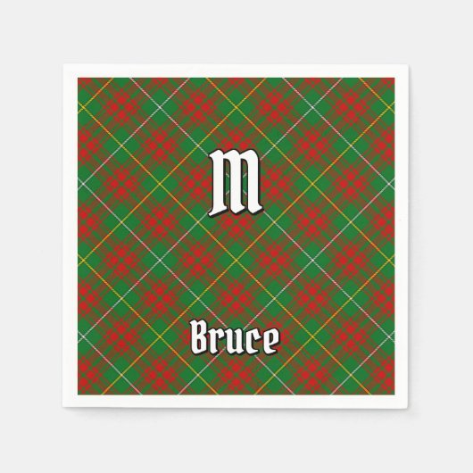 Serviette En Papier Clan Bruce Hunting Tartan (Devant)