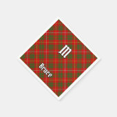 Serviette En Papier Clan Bruce Tartan (Coin)
