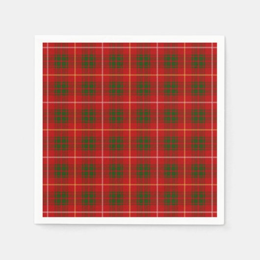Serviette En Papier Clan Bruce Tartan (Devant)