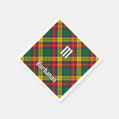 Serviette En Papier Clan Buchanan Tartan (Coin)