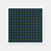 Serviette En Papier Clan Campbell Military Tartan (Devant)