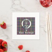 Serviette En Papier Clan Carnegie Crest Tartan (En situation)