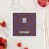 Serviette En Papier Clan Carnegie Tartan (En situation)
