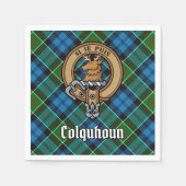 Serviette En Papier Clan Colquhoun Crest sur Tartan (Devant)