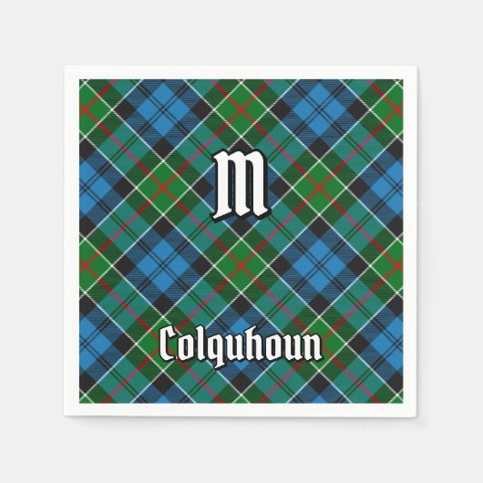 Serviette En Papier Clan Colquhoun Tartan (Devant)