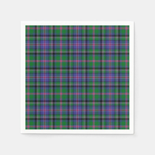 Serviette En Papier Clan Cooper Tartan (Devant)