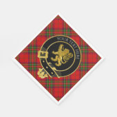 Serviette En Papier Clan Crest Lion Tartan (Coin)