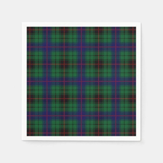 Serviette En Papier Clan Davidson Tartan (Devant)