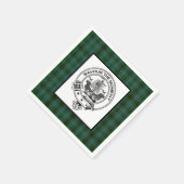 Serviette En Papier Clan Duncan Crest Badge et Tartan (Coin)