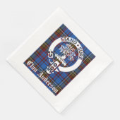 Serviette En Papier Clan écossais Anderson Crest & Tartan (Coin)