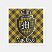 Serviette En Papier Clan écossais MacLeod Tartan Napkin (Devant)