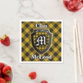 Serviette En Papier Clan écossais McLeod Tartan Napkin (En situation)
