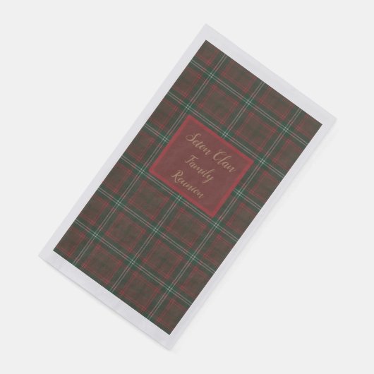 Serviette En Papier Clan écossais Tartan (Coin)