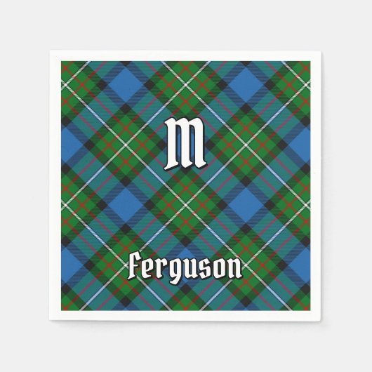 Serviette En Papier Clan Ferguson Tartan Napkins (Devant)