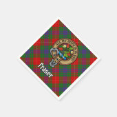 Serviette En Papier Clan Fraser Crest sur Tartan (Coin)